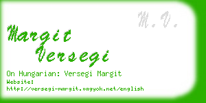 margit versegi business card